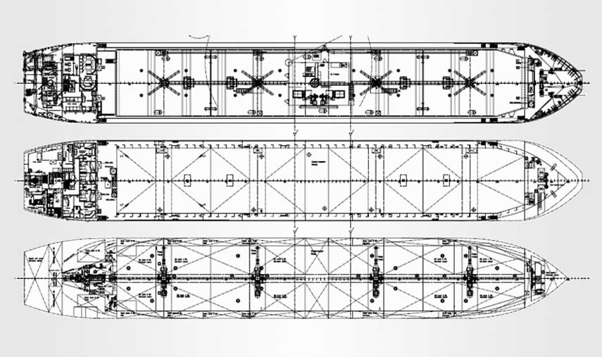 technical draft of new built cement carrier CEMBROOK